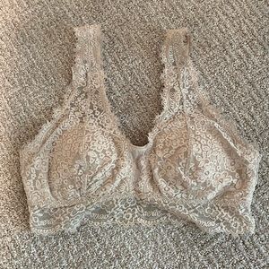 Aerie eyelash lace padded bralette